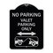 Signmission No Parking Valet Parking Only Heavy-Gauge Aluminum Architectural Sign, 24" x 18", BS-1824-23646 A-DES-BS-1824-23646 - alternate 1